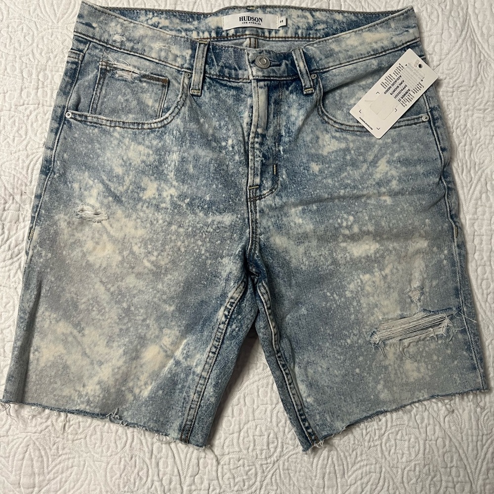 Hudson Jeans Men's Light Wash Denim Shorts